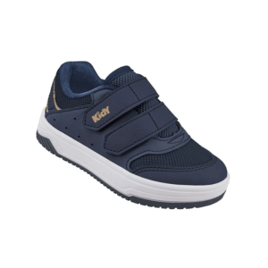 Tênis Infantil Kidy Happy Marinho/Caramelo com Velcro