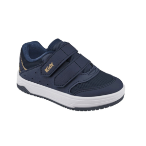 Tênis Infantil Kidy Happy Marinho/Caramelo com Velcro