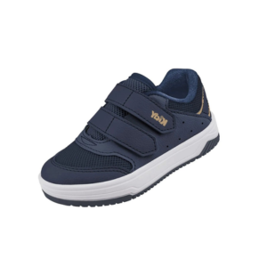 Tênis Infantil Kidy Happy Marinho/Caramelo com Velcro