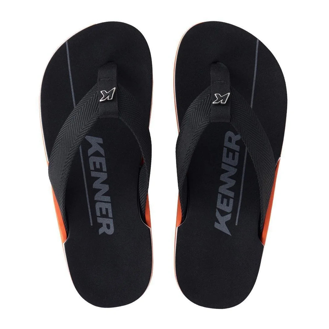 Sandália Kenner NK6 Pro Preto e Laranja
