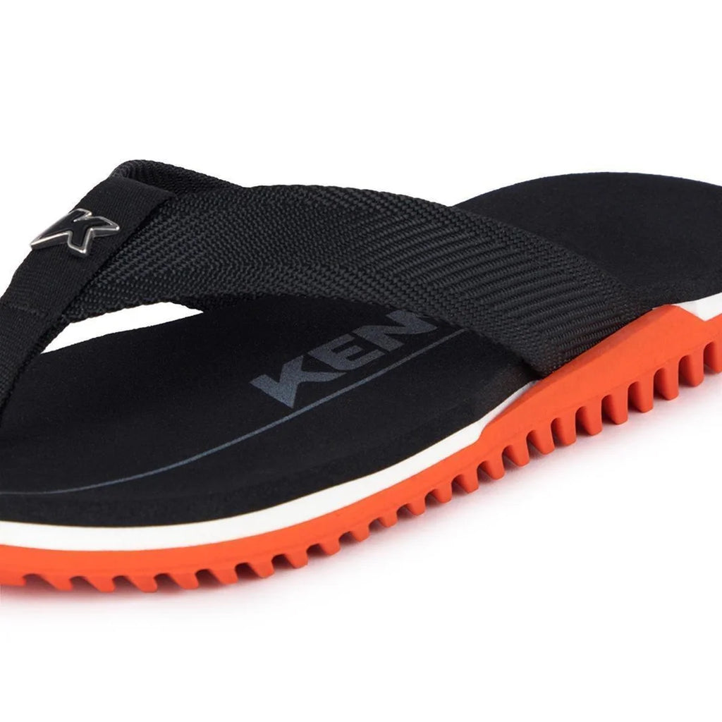 Sandália Kenner NK6 Pro Preto e Laranja