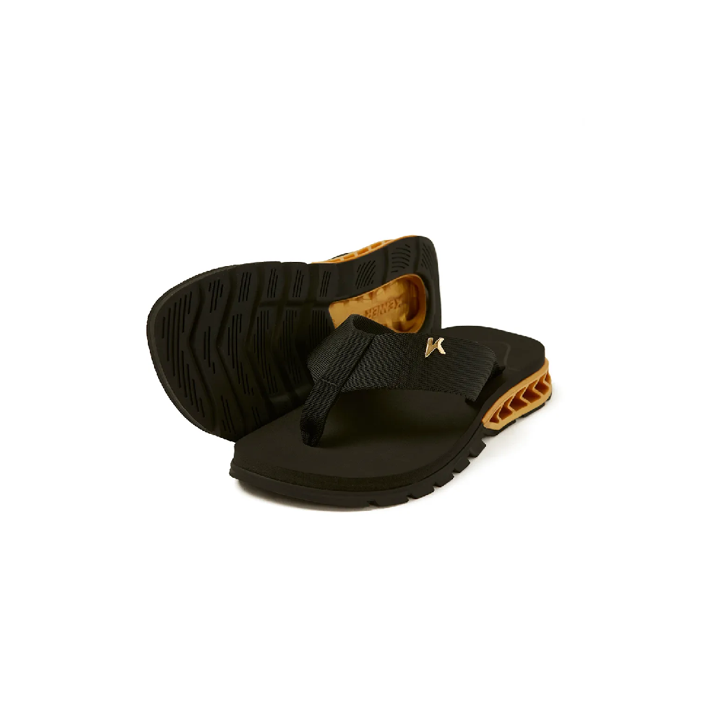 Sandália Kenner Rakka - U1 Preto com Dourado