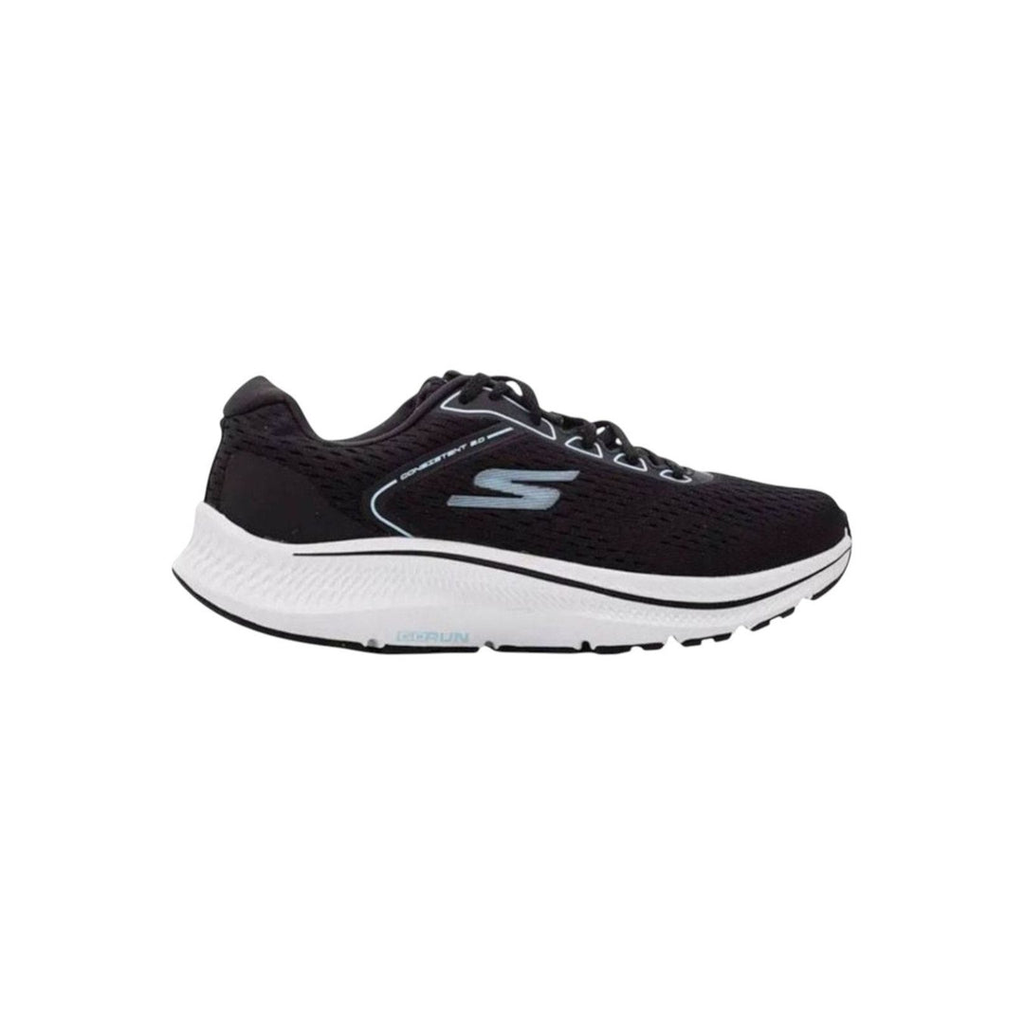 Tênis De Corrida Feminino Skechers Go Run Consistent Mile Marker 2.0 Preto