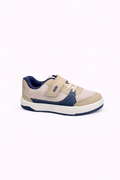 Tênis Infantil Masculino Kidy Happy Taupe Marinho