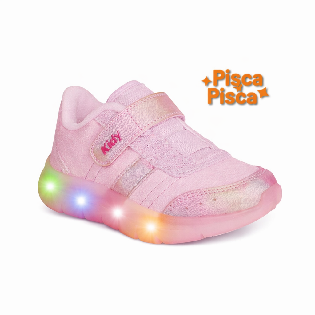 Tênis Infantil Kidy Flex Light com Luzes no Solado